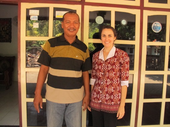 My village head and me on my last day of Peace Corps service. 