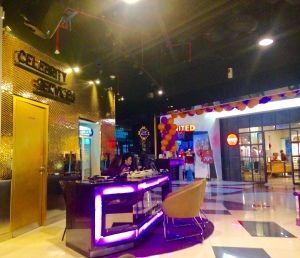 Front desk of the gym within a mall. 